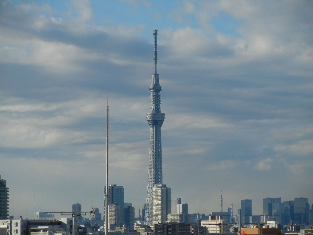 現在の東京スカイツリー 今日は富士山が見えます 東京スカイツリーライブカメラ Net